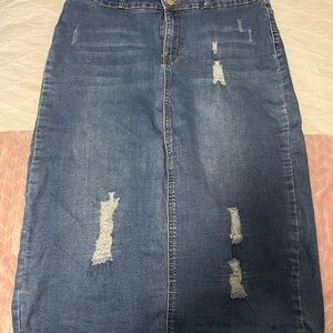 Denim skirt